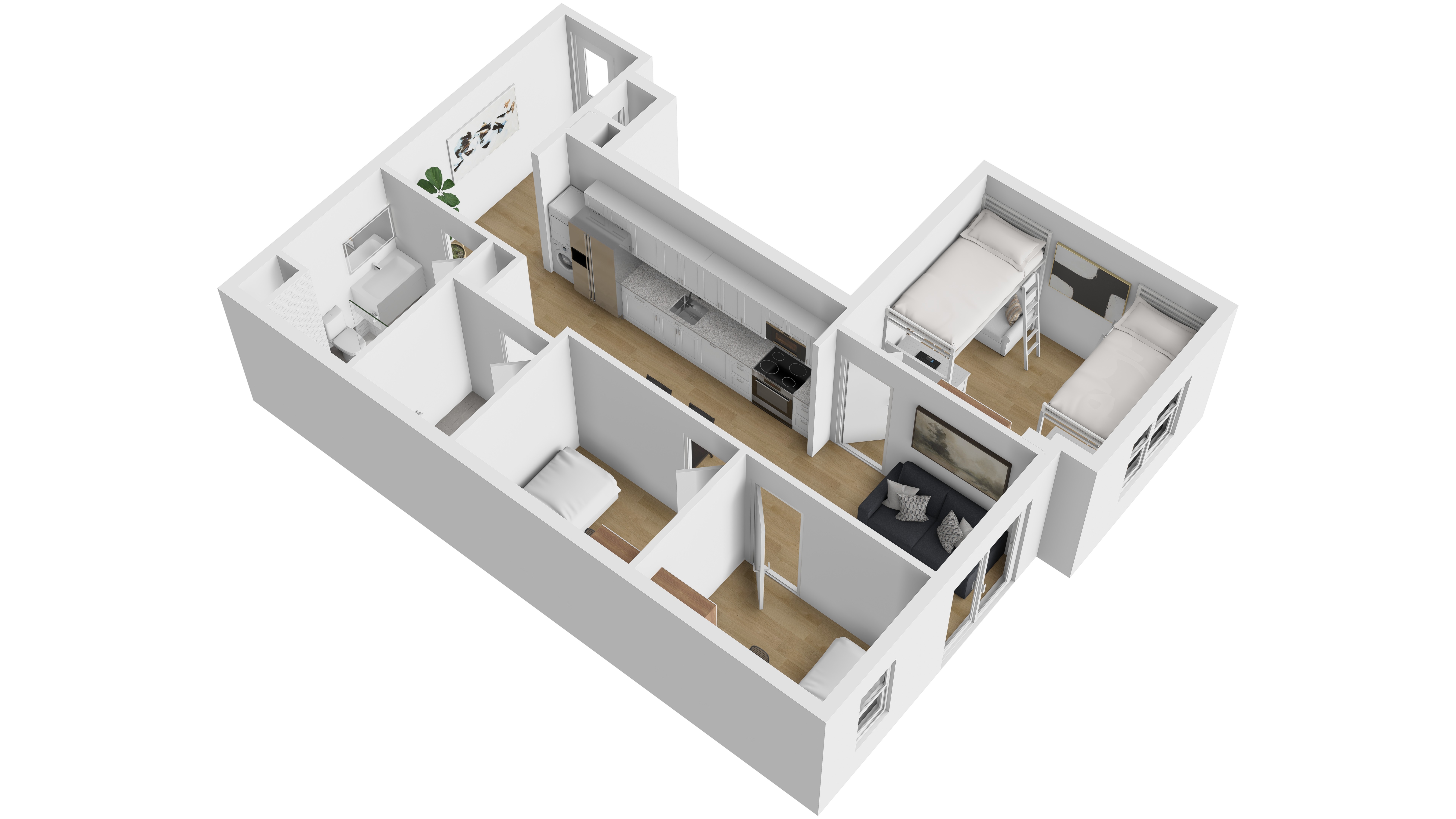 3 Bedroom floor plan