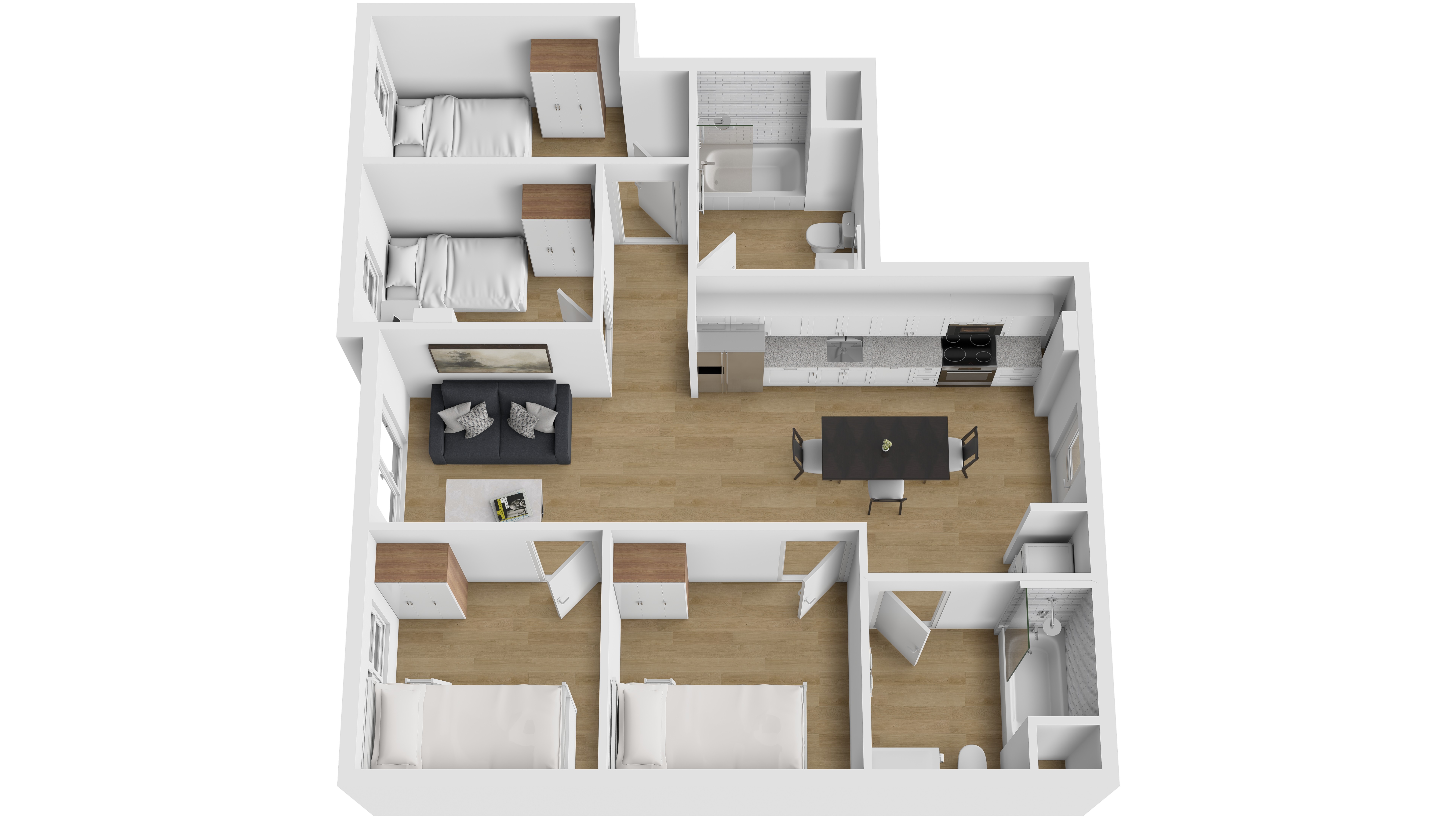 4 Bedroom floor plan