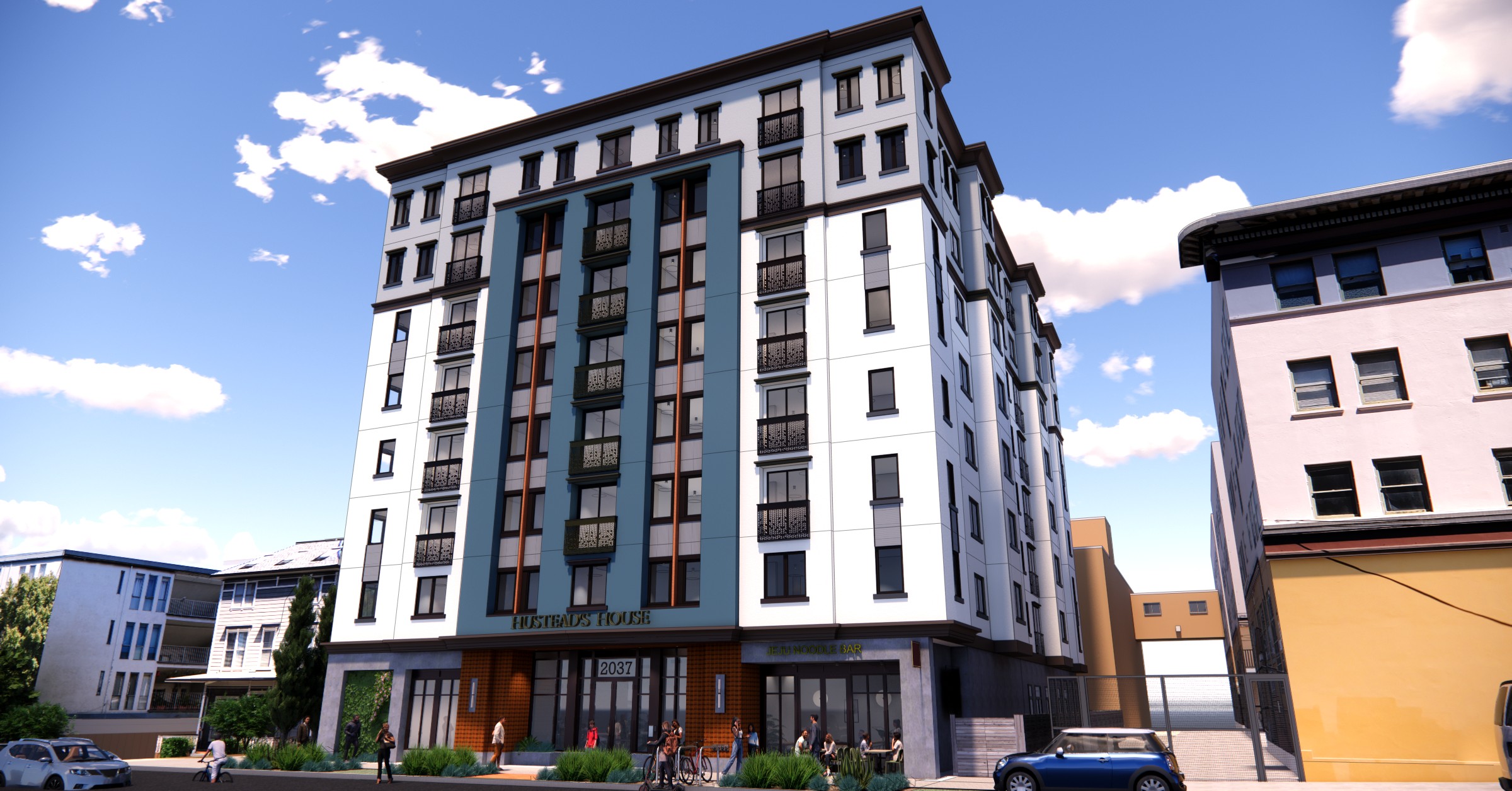 Hustead House — proposed development rendering